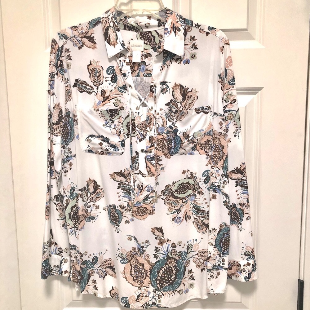 Chicos long sleeve blouse